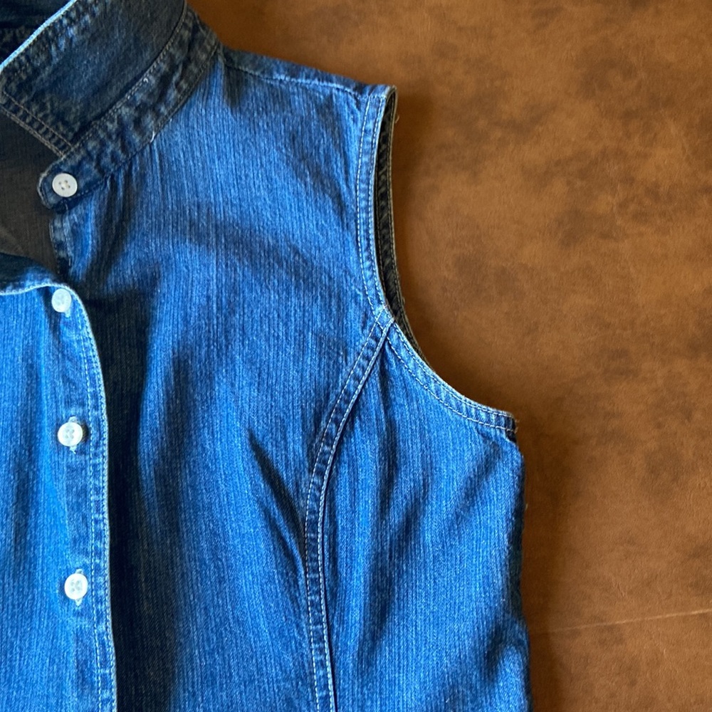 Vintage Sleeveless Jeans Dress - Picture 6 of 15